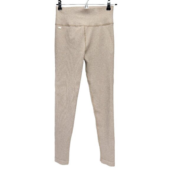 LUNE ACTIVE Ribbed Sport Luna Beige Leggings‎ Size M - Picture 5 of 9